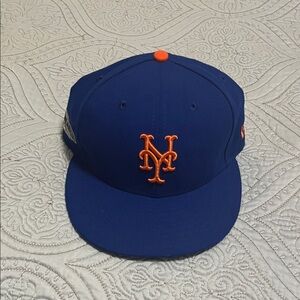 New Era Royal Blue Cap with Orange Accents